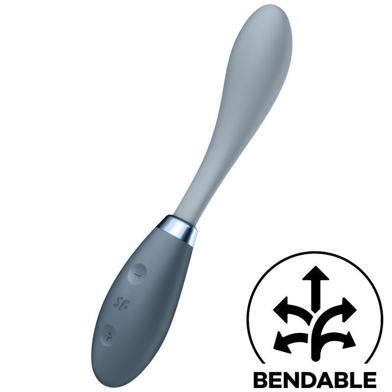 SATISFYER - G-SPOT FLEX 3 MULTI VIBRATOR GRÅ