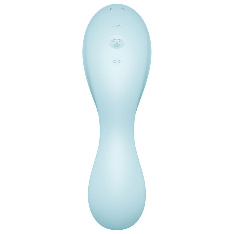 Satisfyer Curvy Trinity 5 vibrator med app i blå färg