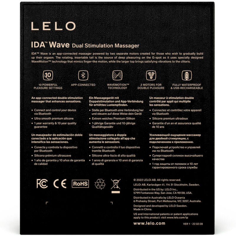 LELO IDA Wave par massager i svart