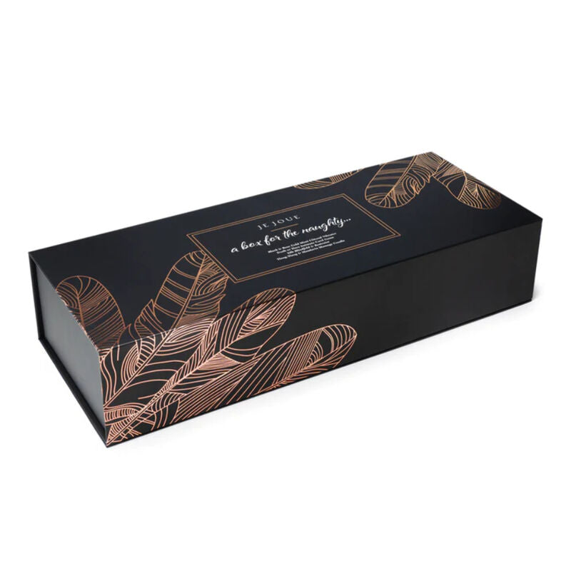 Je Joue The Naughty Gift Set med vibrator och massagekandel