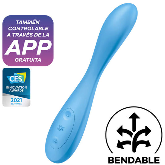 Satisfyer G-Spot Flex 4+ Multi Vibrator App Blue