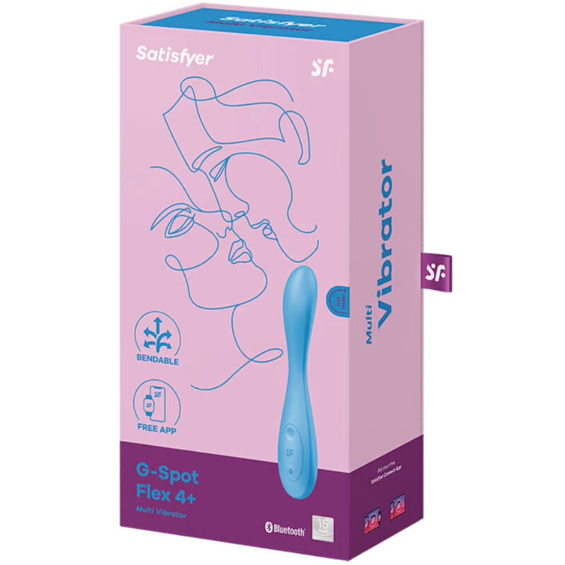 Satisfyer G-Spot Flex 4+ Multi Vibrator App Blue