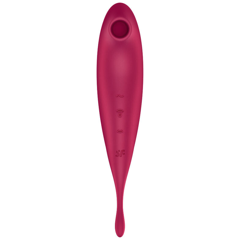 Satisfyer Twirling Pro+ Air Pulse Stimulator och vibrator i röd färg
