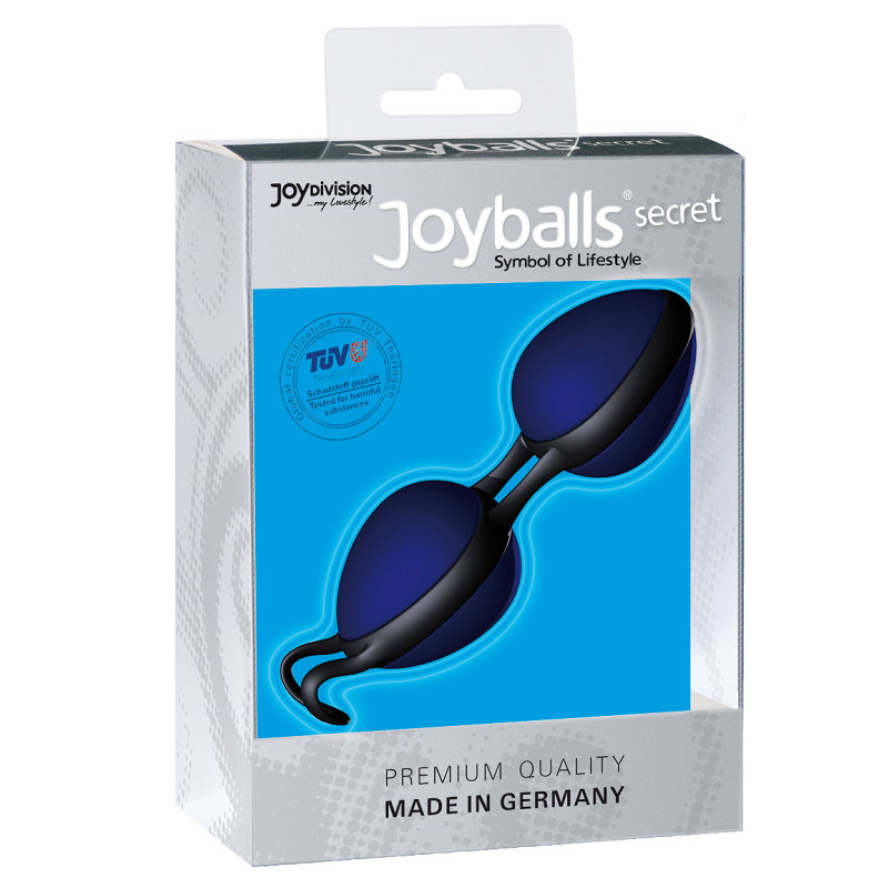 JOYDIVION JOYBALLS i svart och blått för vaginal träning