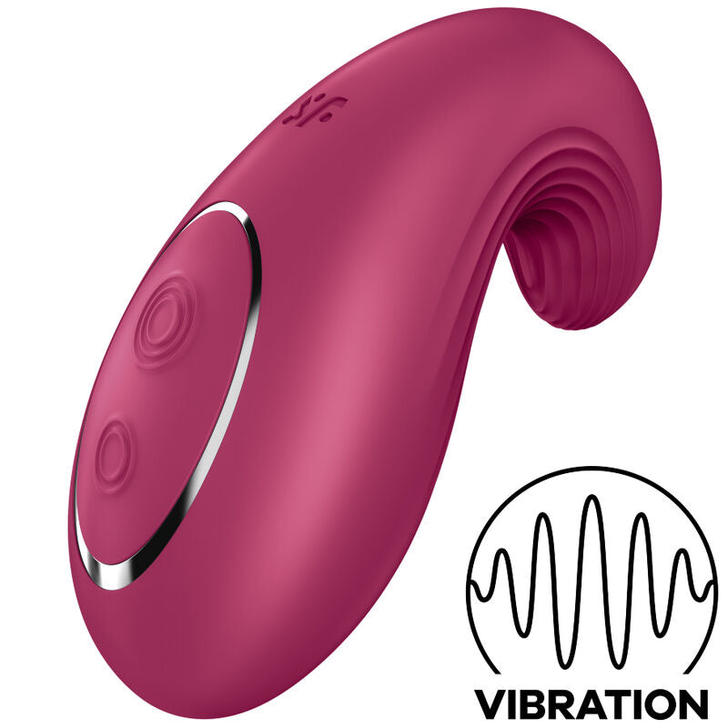 Satisfyer Dipping Delight Lay-On Vibrator i röd färg