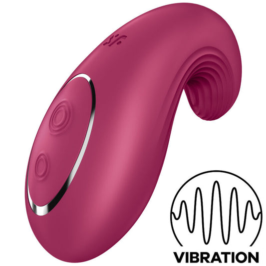 Satisfyer Dipping Delight Lay-On Vibrator i röd färg