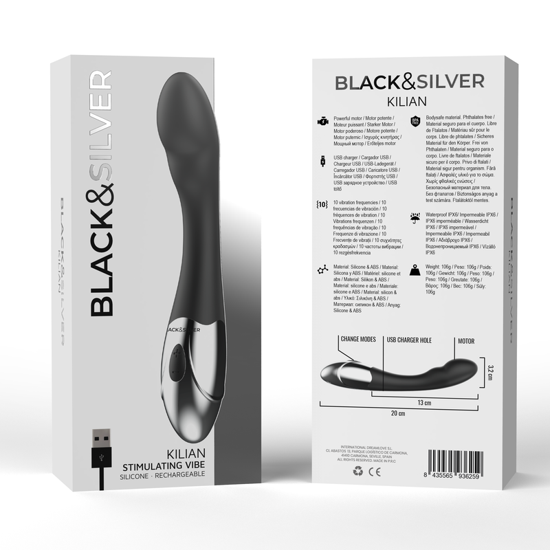 KILIAN STIMULATING VIBE vibrator från BLACK&SILVER
