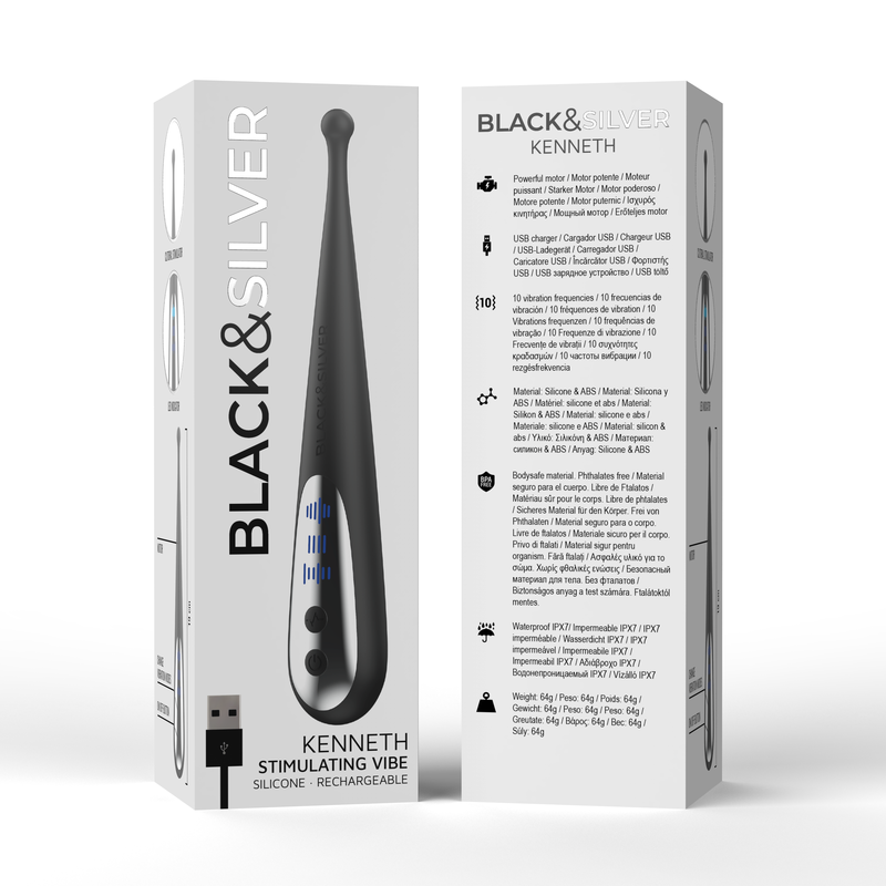 BLACK&SILVER KENNETH STIMULATING VIBE vibrator