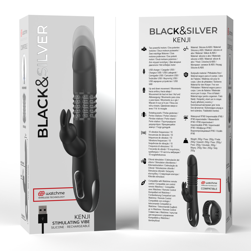 KENJI stimulerande vibrator från BLACK&SILVER