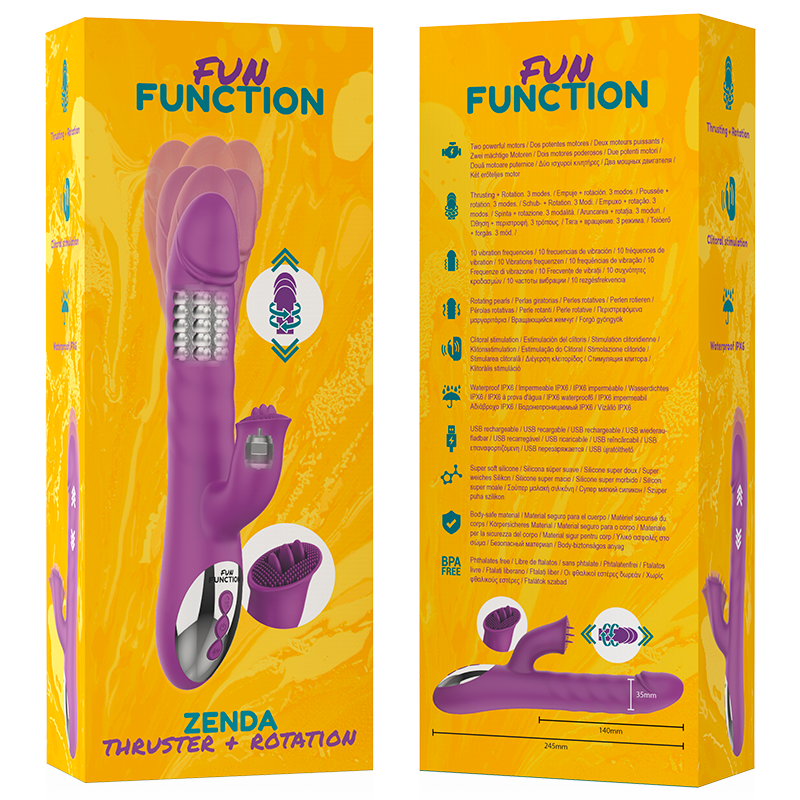 FUN FUNCTION ZENDA THRUSTER & ROTATION klitorisstimulator