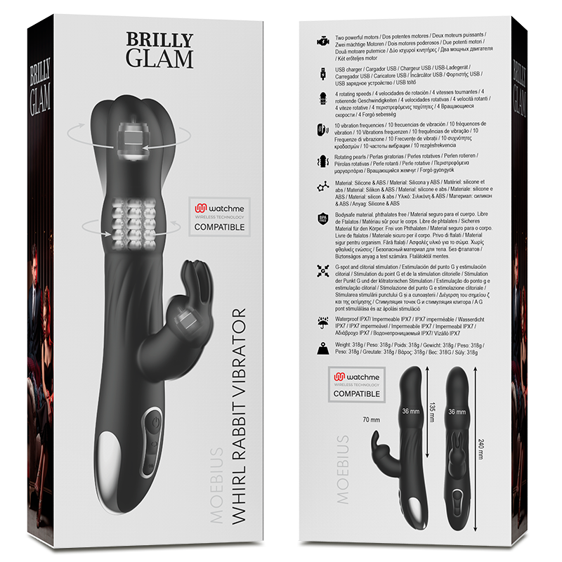 BRILLY GLAM Moebius Rabbit Vibrator och Rotator