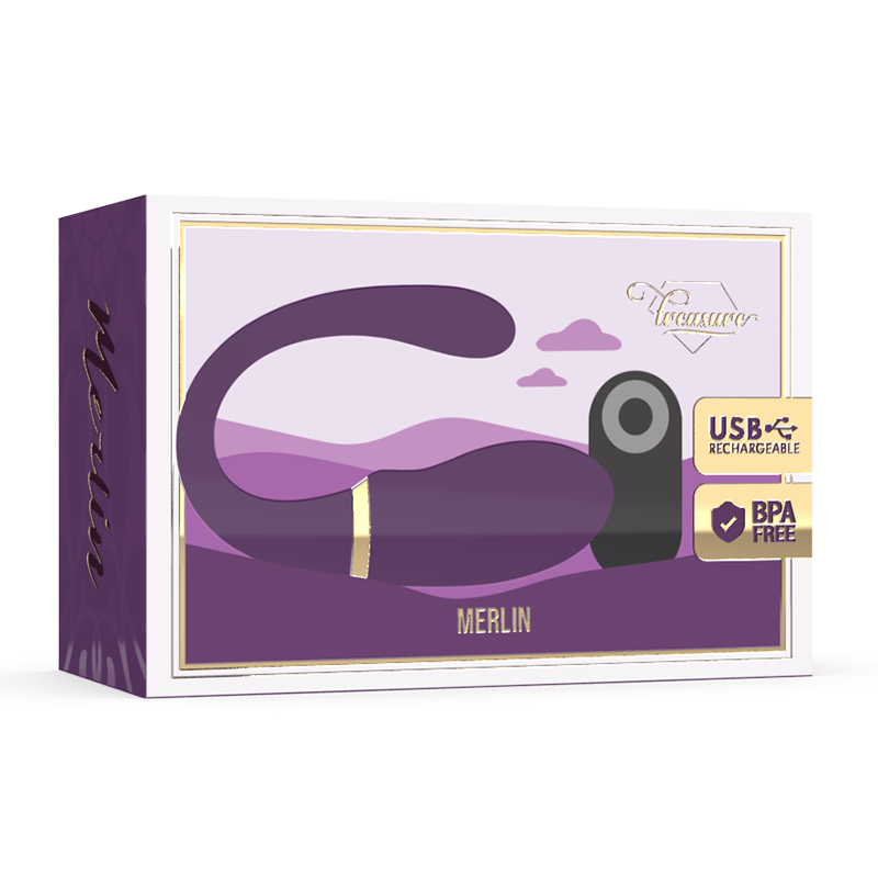 Treasure Merlin dubbelkopplad vibrator med fjärrkontroll