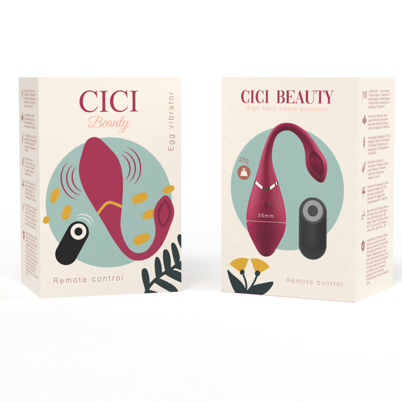 CICI BEAUTY premium silikonägg vibrator med fjärrkontroll
