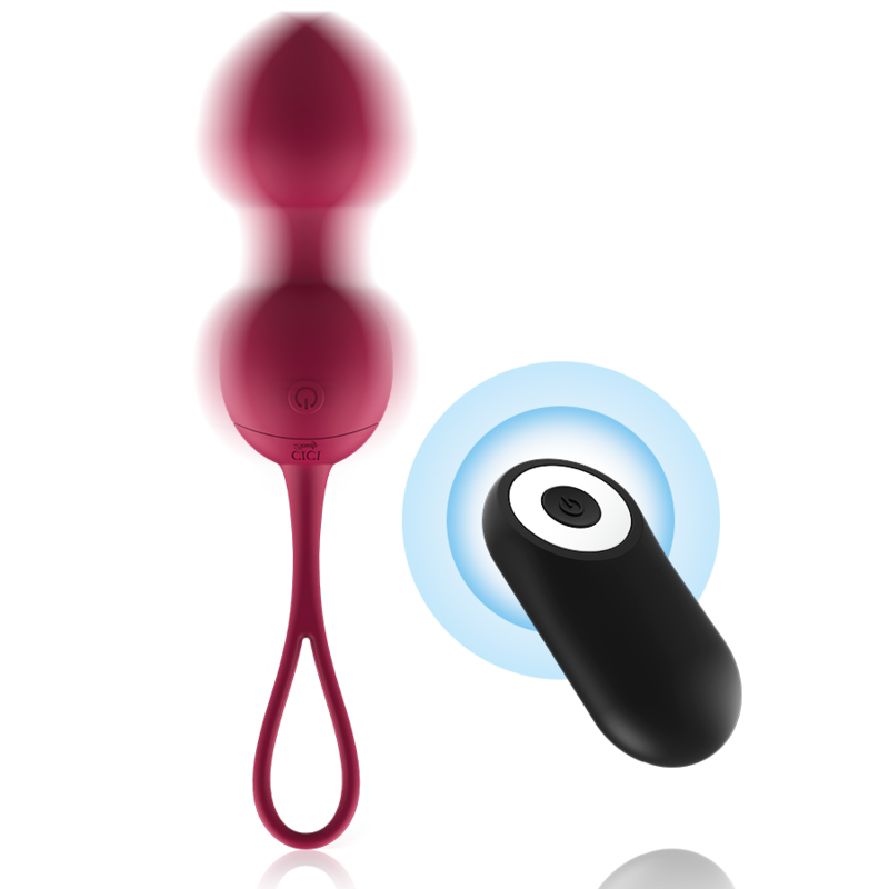 CICI BEAUTY Premium silikon vibrerande kegelkulor med fjärrkontroll