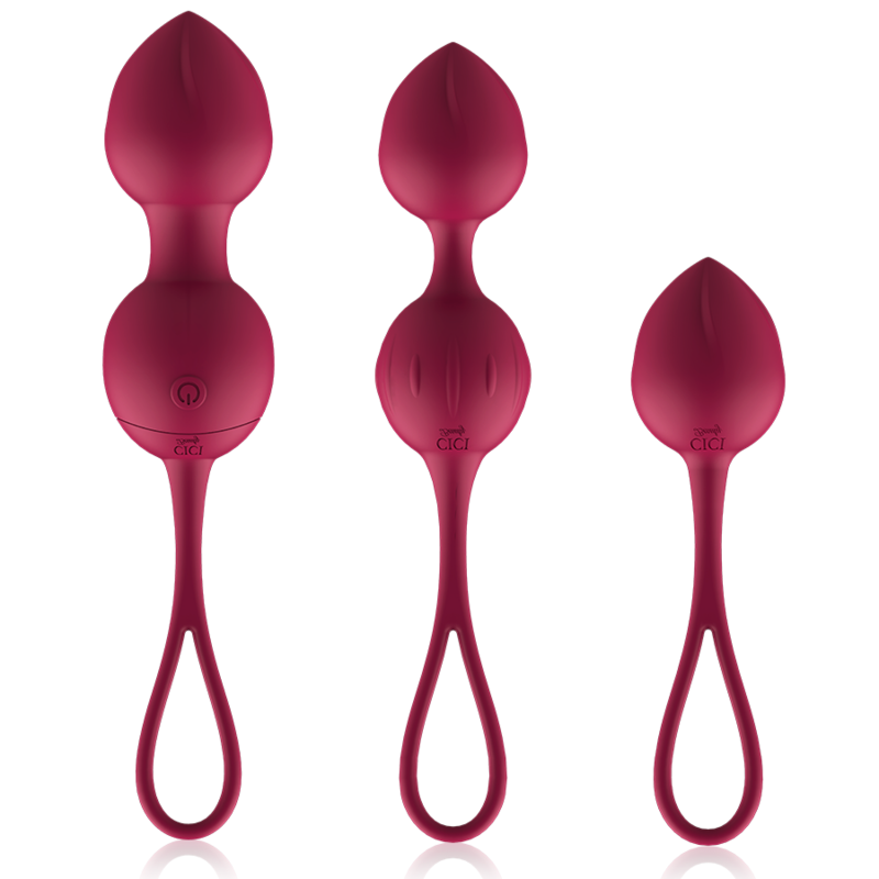 CICI BEAUTY Premium silikon vibrerande kegelkulor med fjärrkontroll