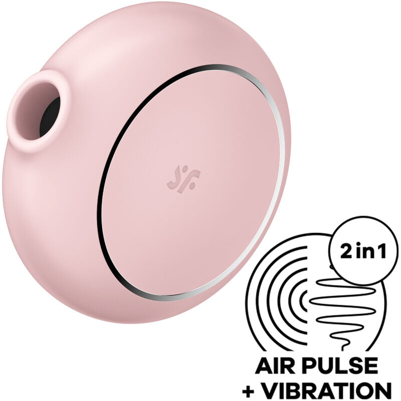 Satisfyer Pro To Go 3 dubbel air pulse vibrator i rosa