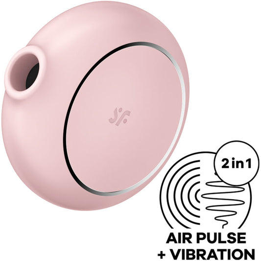Satisfyer Pro To Go 3 dubbel air pulse vibrator i rosa
