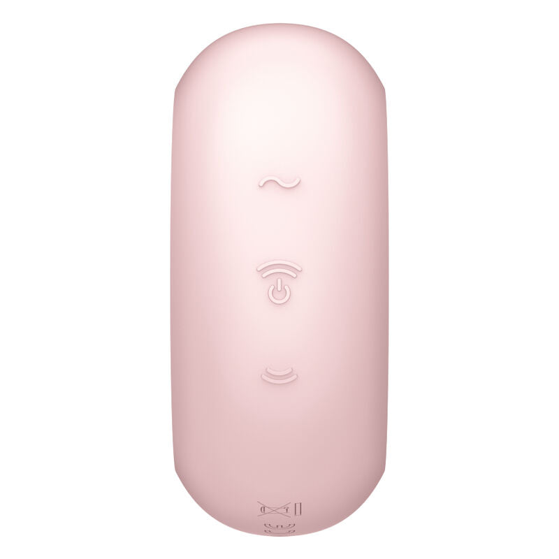 Satisfyer Pro To Go 3 dubbel air pulse vibrator i rosa