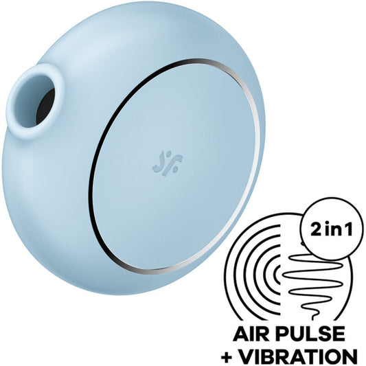 Satisfyer Pro To Go 3 dubbel Air Pulse vibrator blå