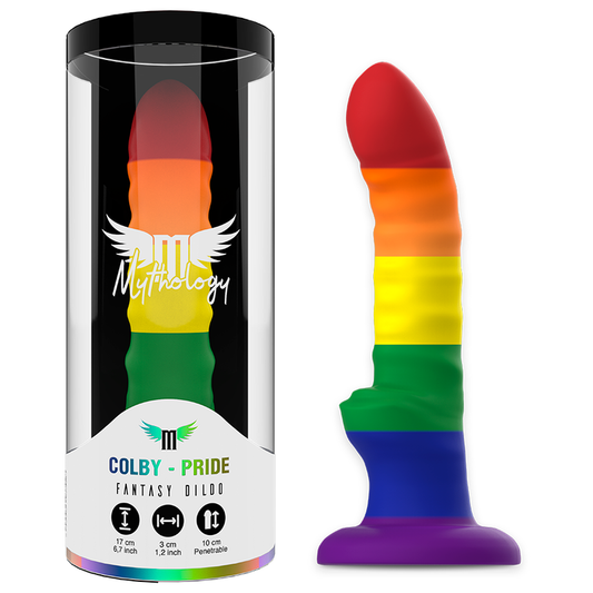 MYTHOLOGY Colby Pride Dildo M i Pride-färg