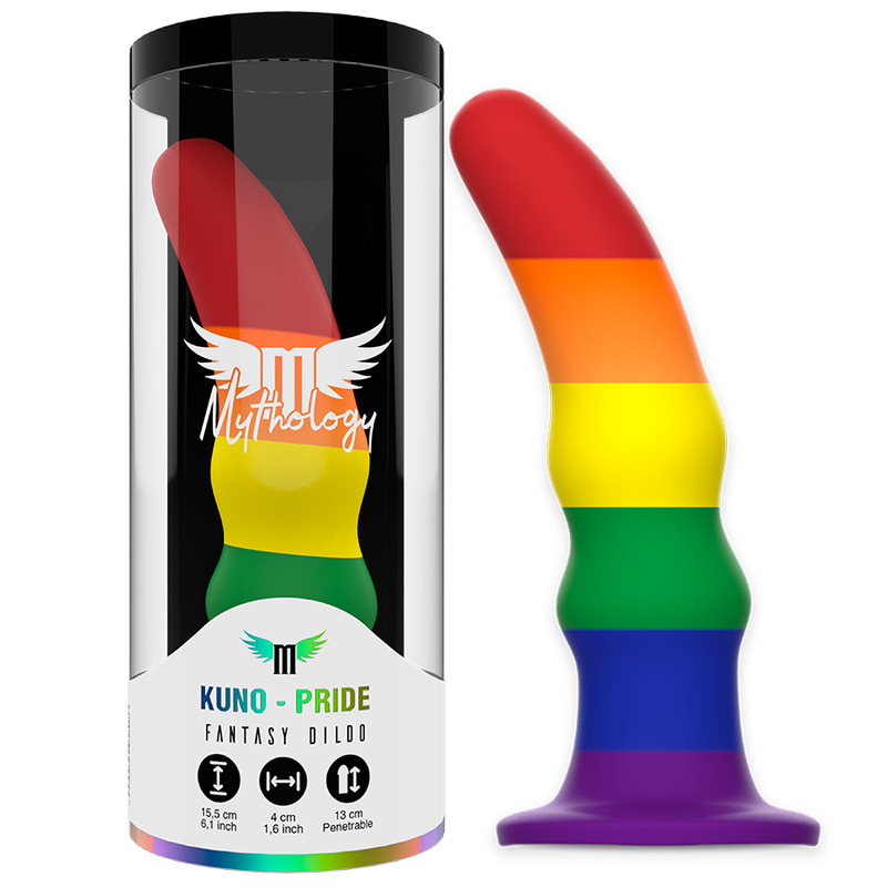 MYTHOLOGY KUNO PRIDE DILDO M i färgglad design