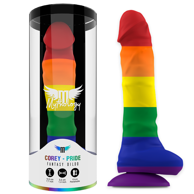 MYTHOLOGY Corey Pride Dildo L i färgen PRIDE