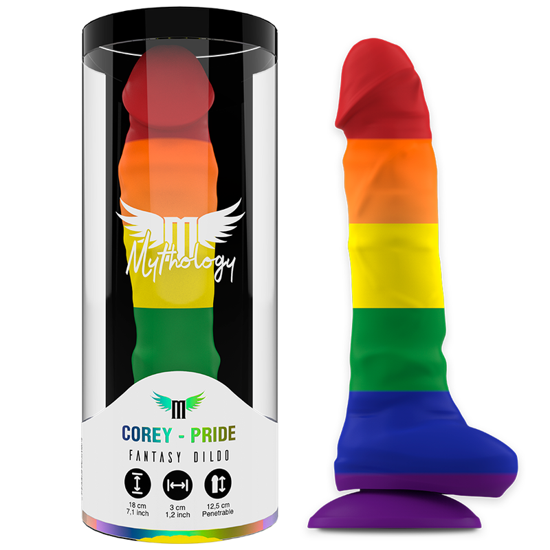 MYTHOLOGY Corey Pride Dildo M i färgen PRIDE