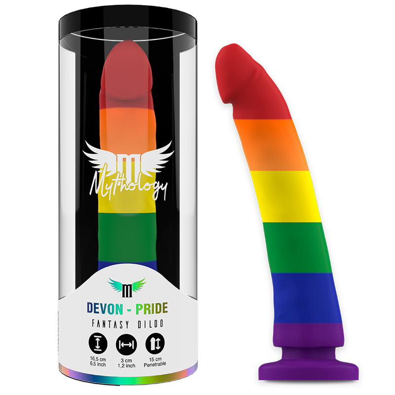 MYTHOLOGY DEVON PRIDE DILDO M i färgen PRIDE