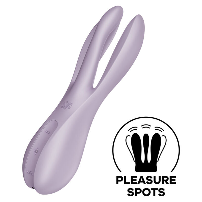 Satisfyer Threesome 2 vibrator i lila