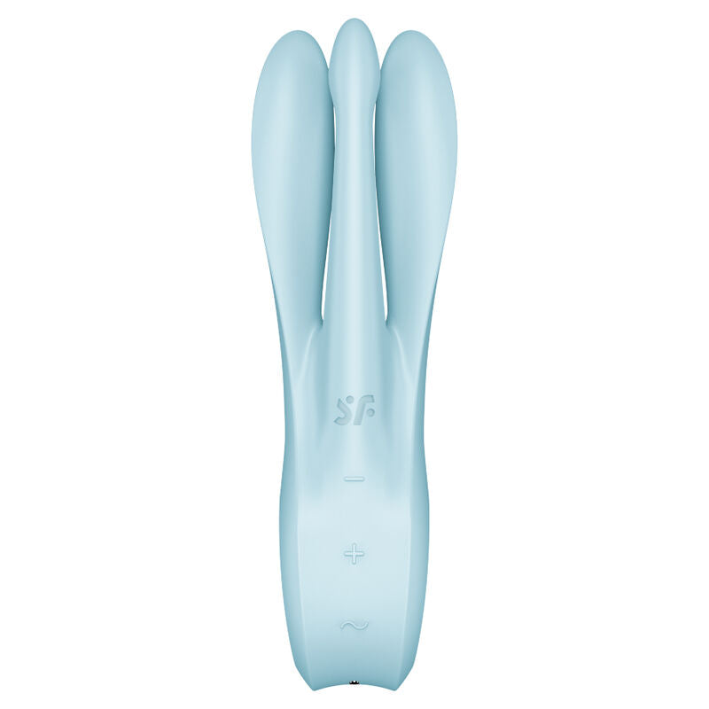 SATISFYER - THREESOME 1 VIBRATOR BLÅ