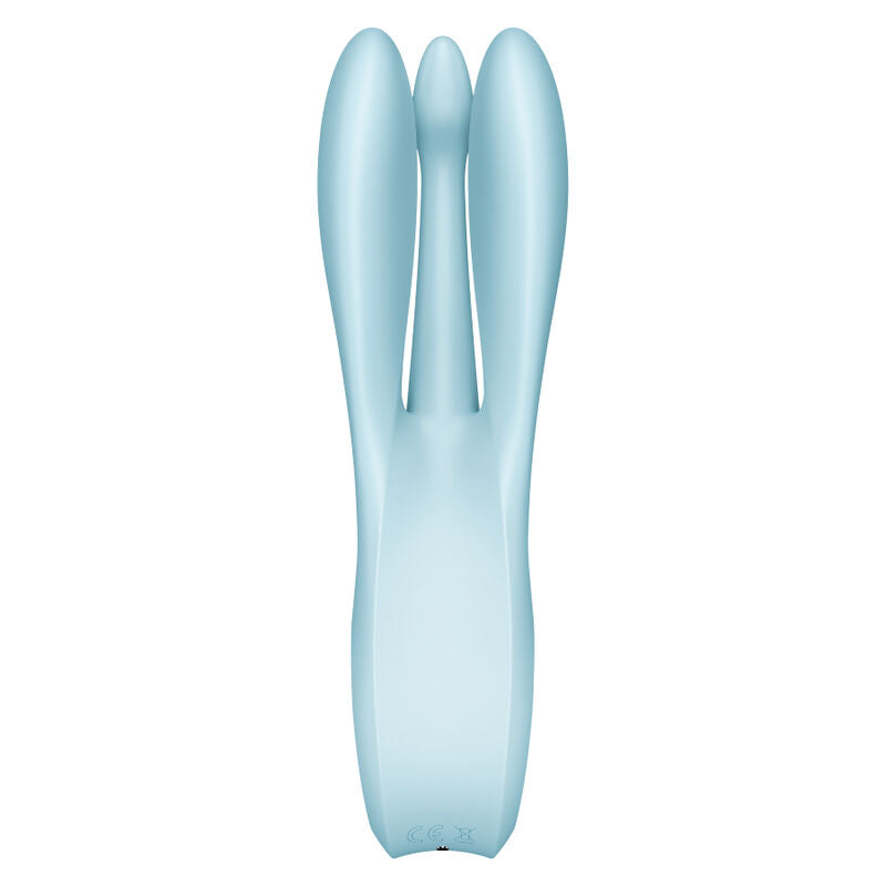 SATISFYER - THREESOME 1 VIBRATOR BLÅ