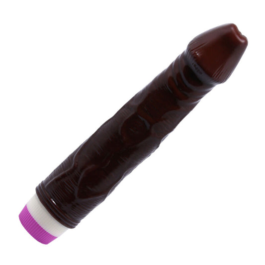 Brun vibrator 23 cm med realistiska ådror