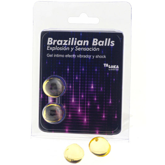 TALOKA 2 Brazilian Balls med vibrerande och chockeffekt