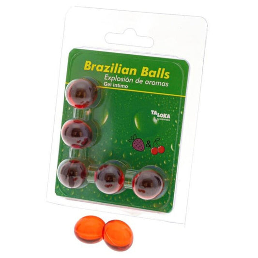 TALOKA 5 Brazilian Balls Intim Gel med jordgubb och körsbär