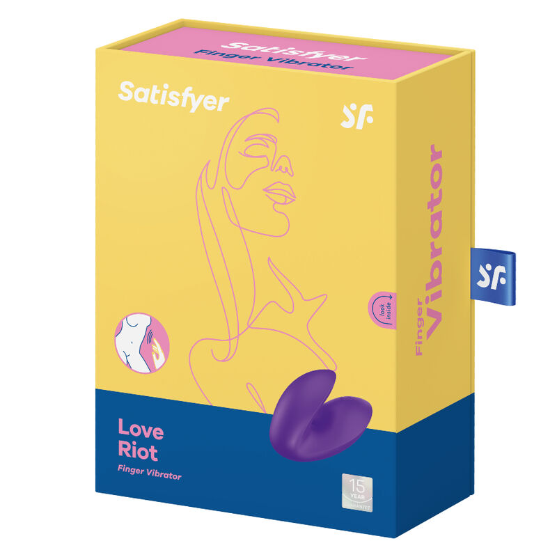 Satisfyer Love Riot finger vibrator i lila