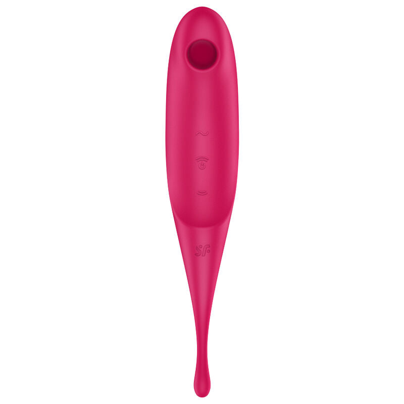 Satisfyer Twirling Pro Air Pulse Stimulator och Vibrator i röd färg