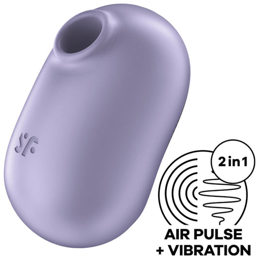 Satisfyer Pro To Go 2 dubbel lufttrycksvibrator i lila