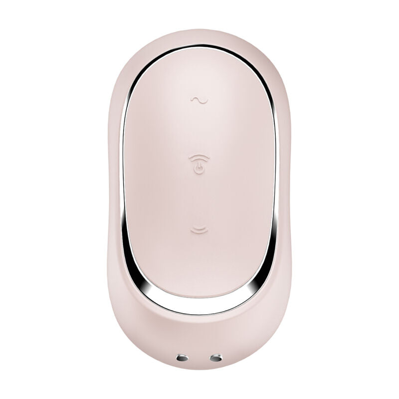 Satisfyer Pro To Go 2 dubbel luftpulsvibrator i beige