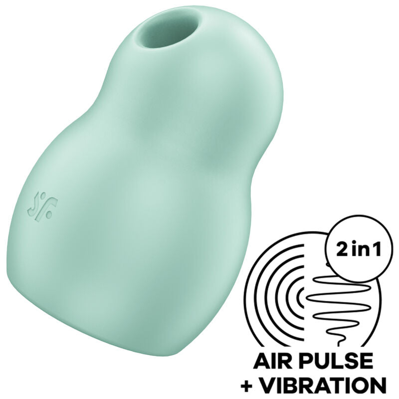Satisfyer Pro To Go 1 grön vibrator med luftpulser