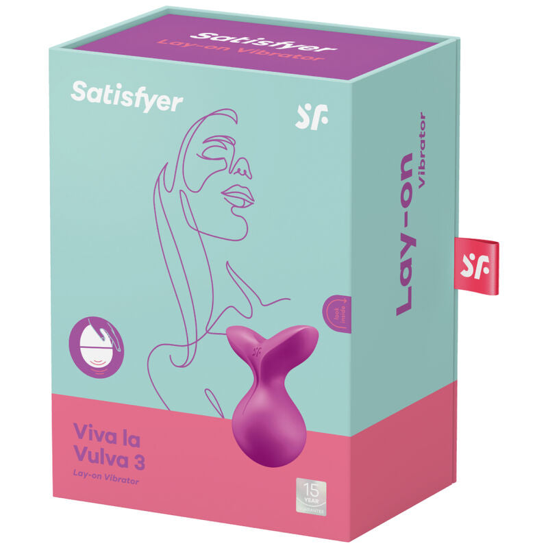 Satisfyer Viva La Vulva 3 lay-on vibrator i lila