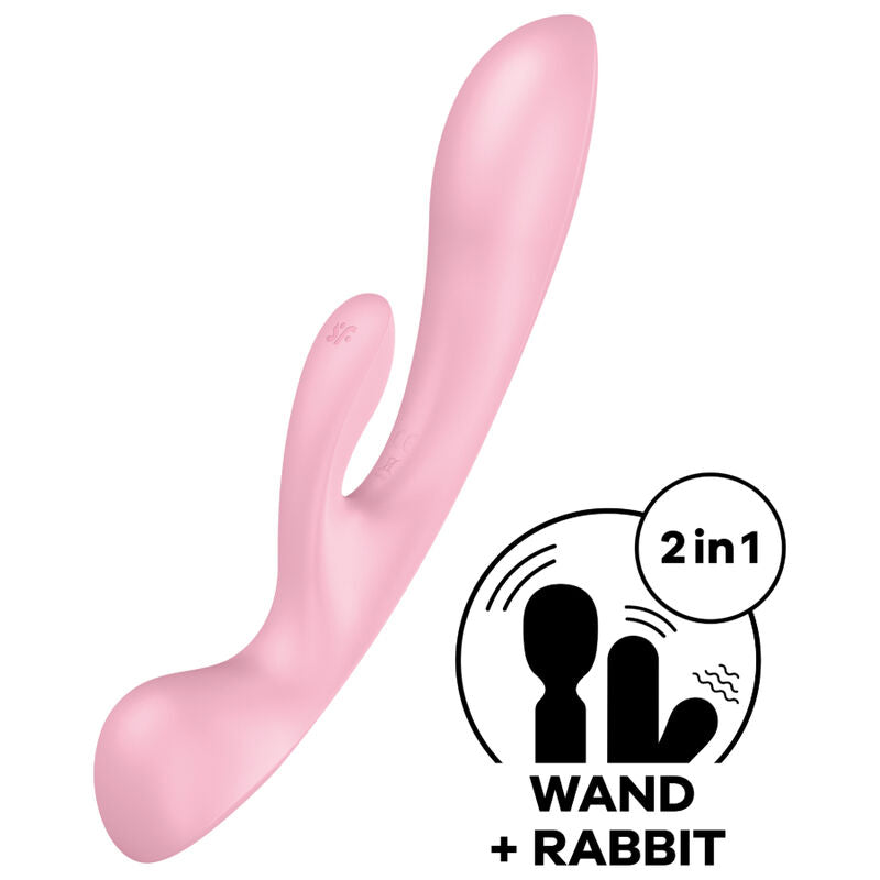 Satisfyer Triple Oh Hybrid Vibration i rosa