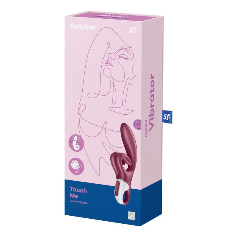 Satisfyer Touch Me Rabbit Vibration i röd färg