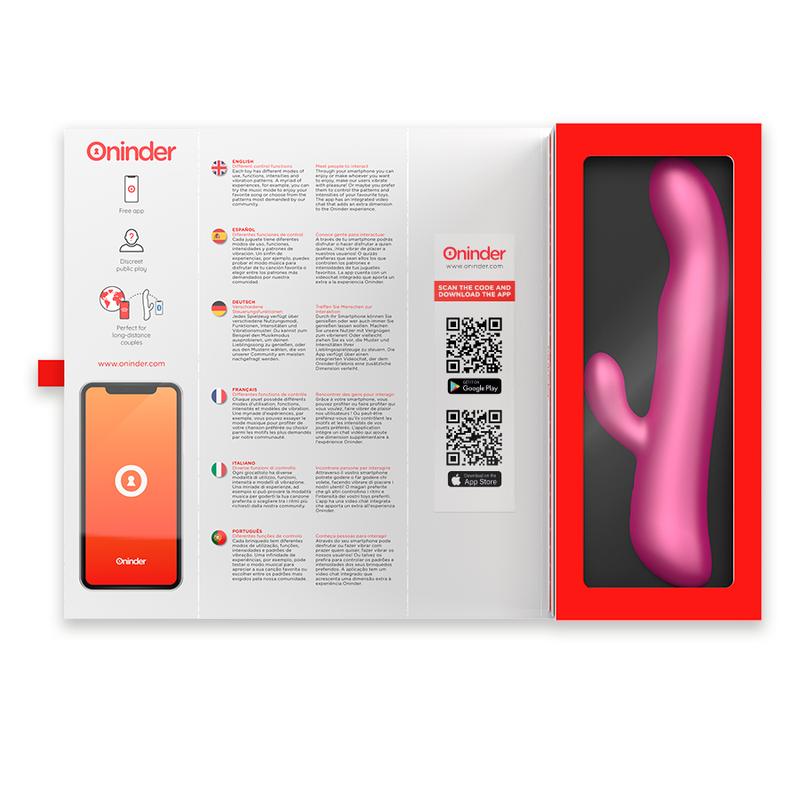 ONINDER RABBIT & ROTATION PINK vibrator