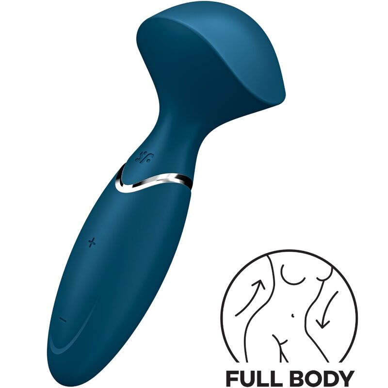 SATISFYER Mini Wand-er Blue, kompakt wand vibrator