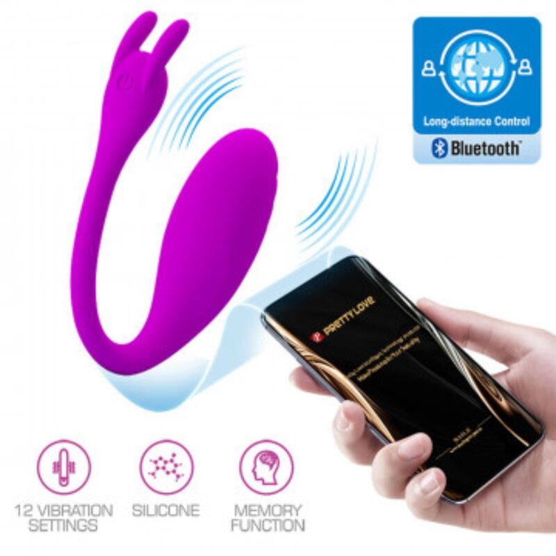 Pretty Love Catalina Massager med appkontroll i lila