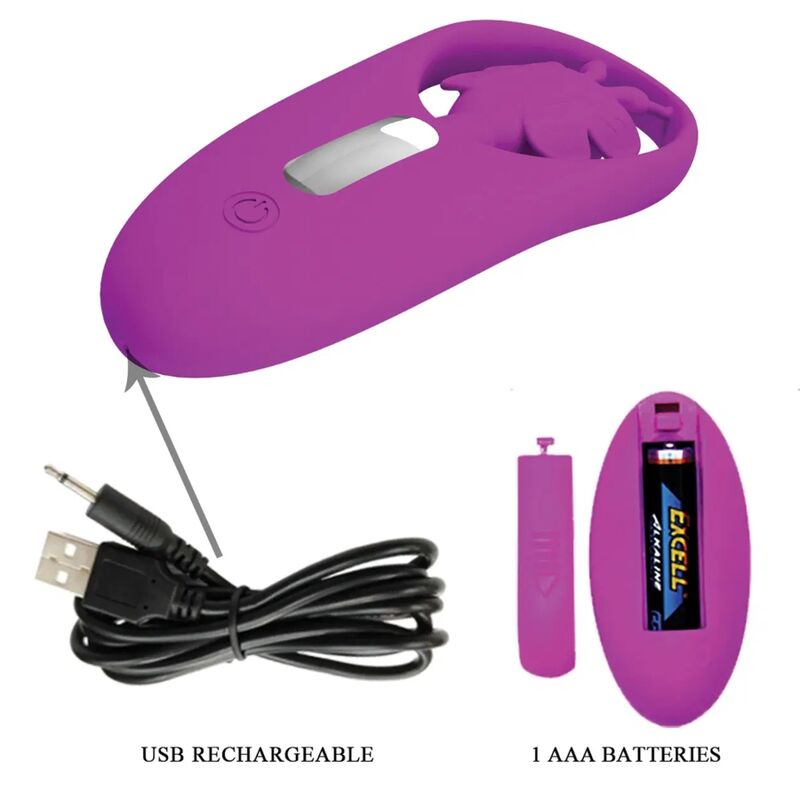 PRETTY LOVE - Dansande fjärilstimulator för trosor med fjärrkontroll lilac