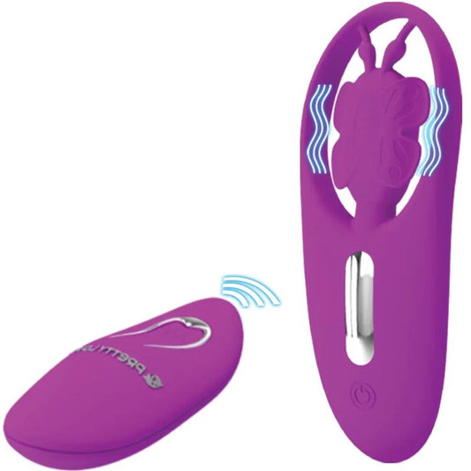 Dansande fjärilstimulator för trosor med fjärrkontroll lilac