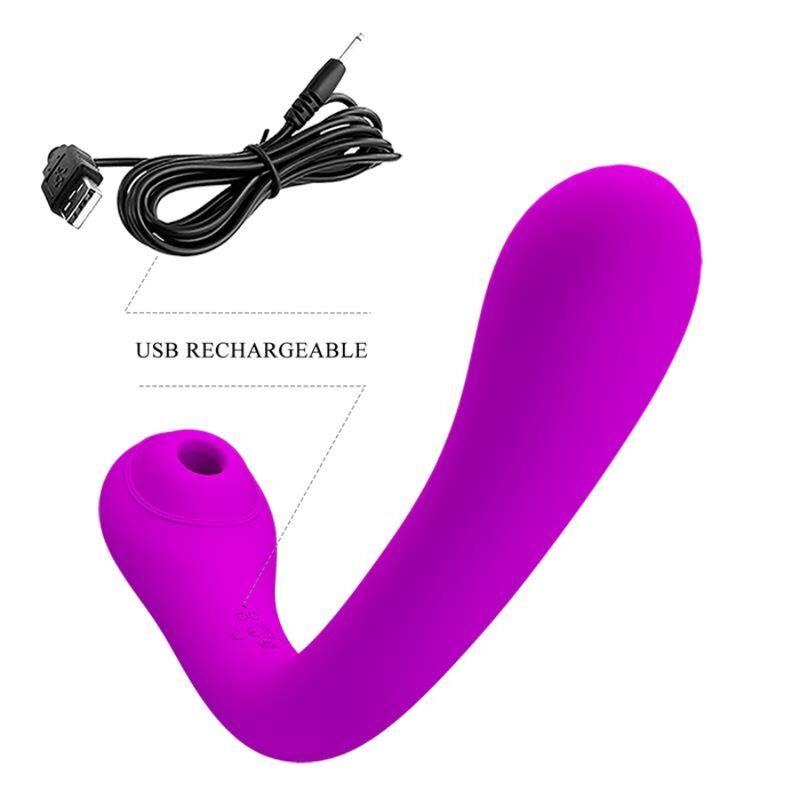 PRETTY LOVE Alex Lilac vibrator och klitoral suckare