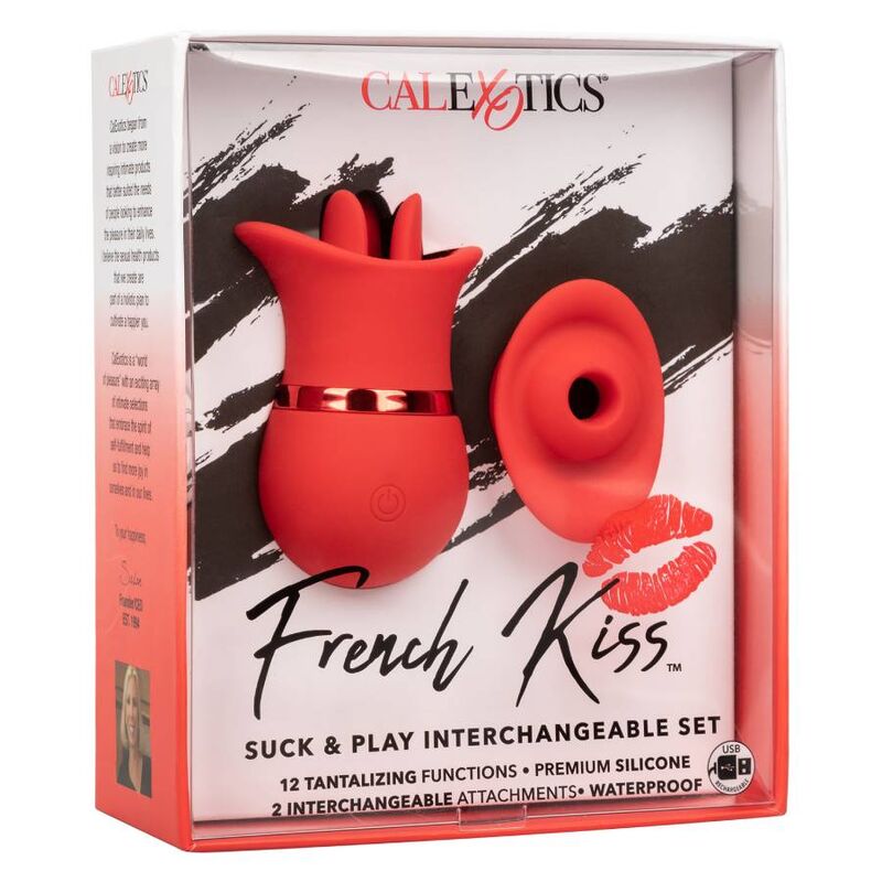 Calexotics French Kiss Suck & Play Set med utbytbara tillbehör