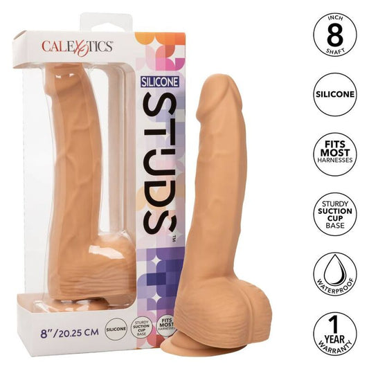 CalExotics silikonstuds 20.32 cm i hudfärg